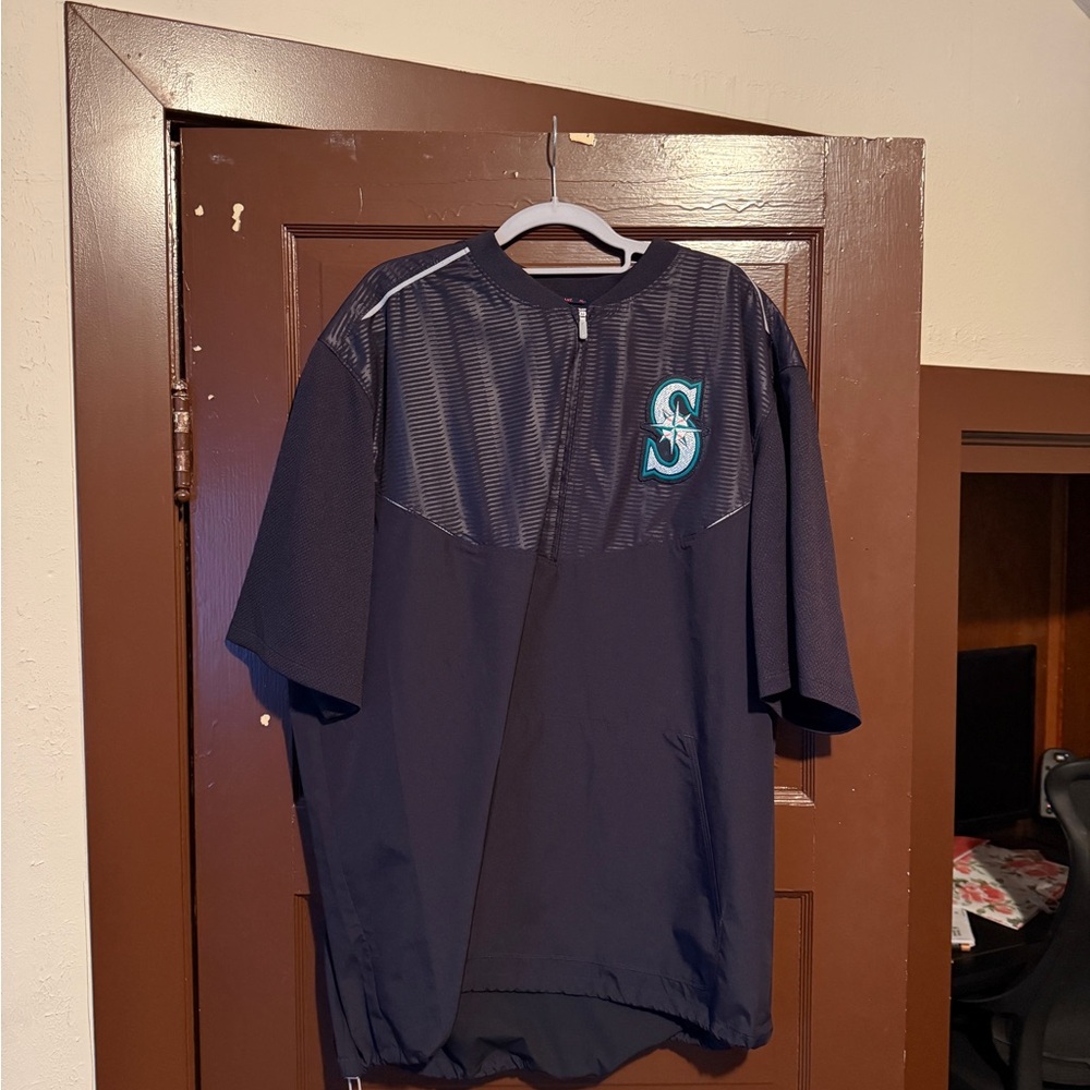 XL Navy Blue Seattle Mariners Pullover Jacket